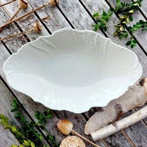 BERNADOTTE IVORY koš na chléb 34 cm, slonová kost, Thun 1794