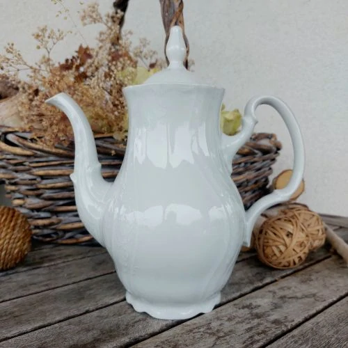 BERNADOTTE konvice kávová 1200 ml, bílá, Thun 1794