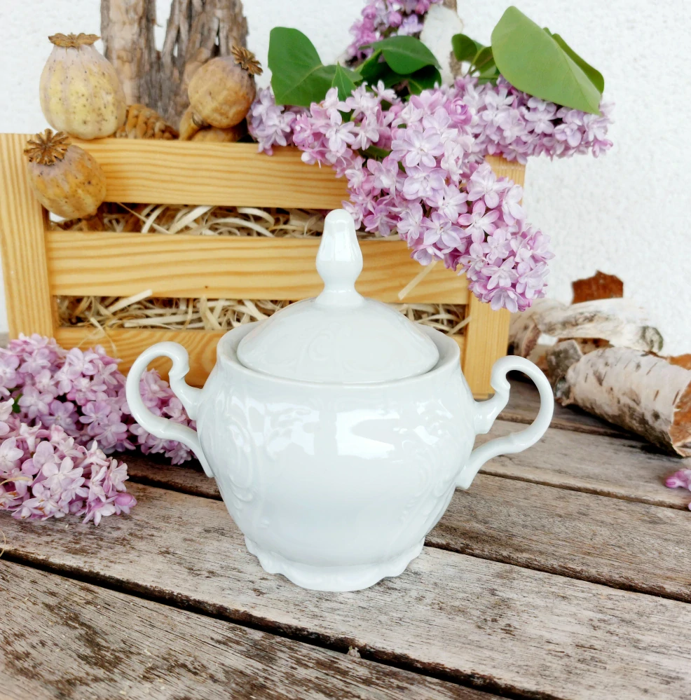 BERNADOTTE cukřenka 220 ml, bílá, Thun 1794