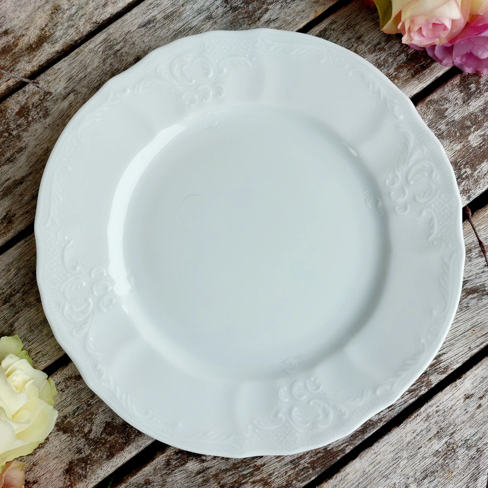 BERNADOTTE talíř dezertní 19 cm, bílý, Thun 1794