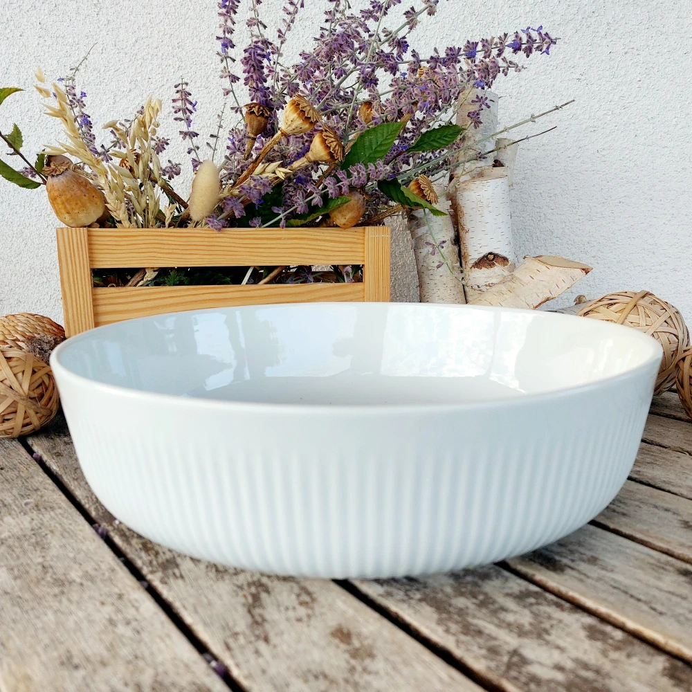 LINKA mísa salátová 28,5 cm, bílá, Thun 1794