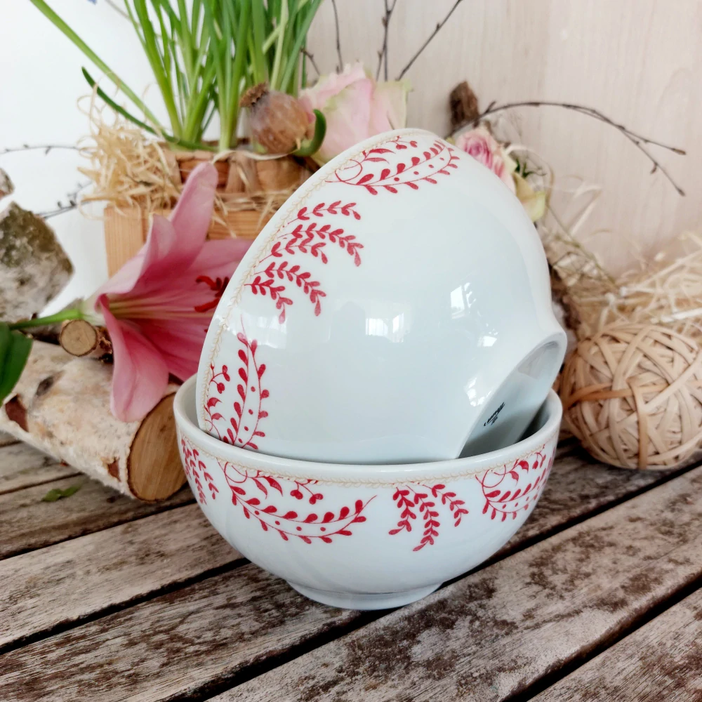 VITAL miska 14,5 cm, červené větvičky, Thun 1794