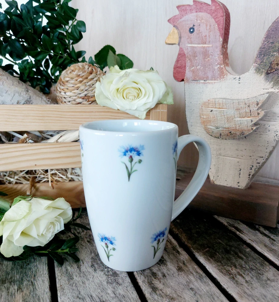 MILADA hrnek 380 ml, chrpová házenka, Český porcelán Dubí