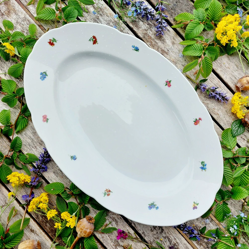 ROSE mísa oválná 39 cm, házenka, Thun 1794