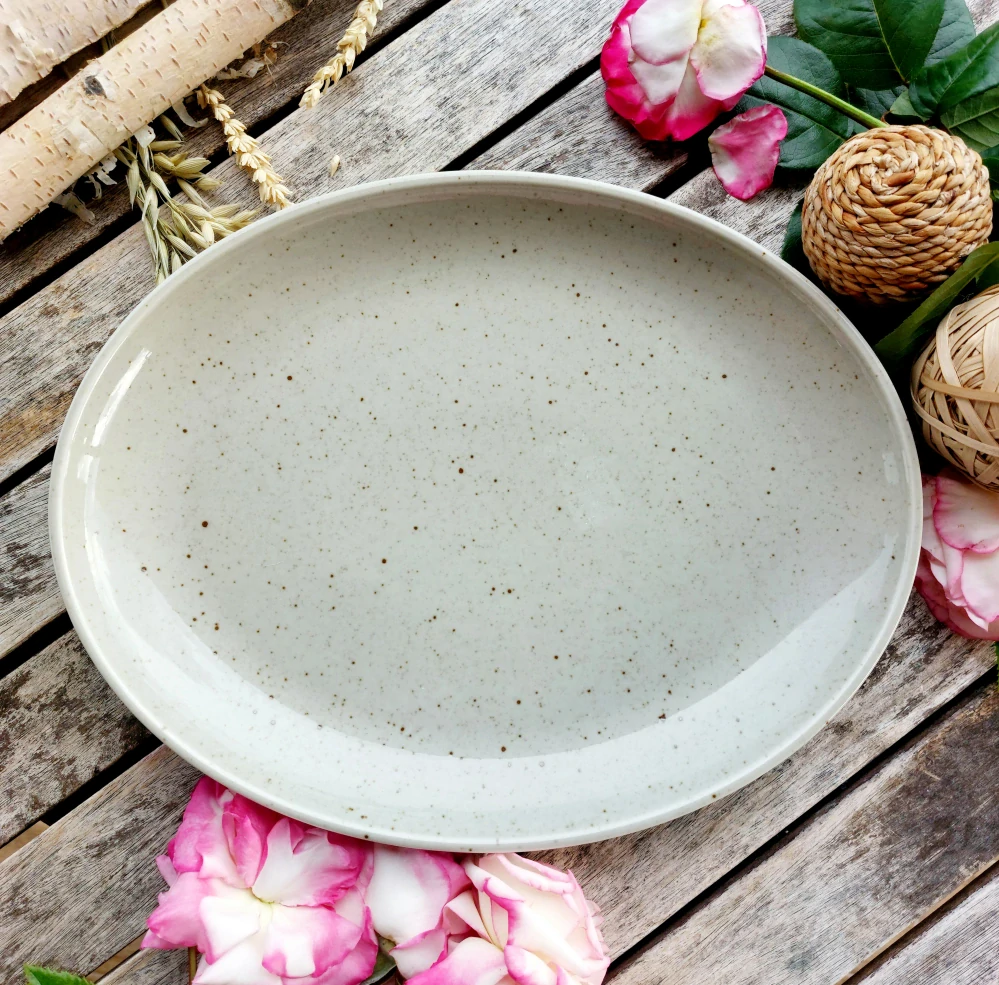 LIFESTYLE talíř oválný 32 cm, Natural, G. Benedikt 1882