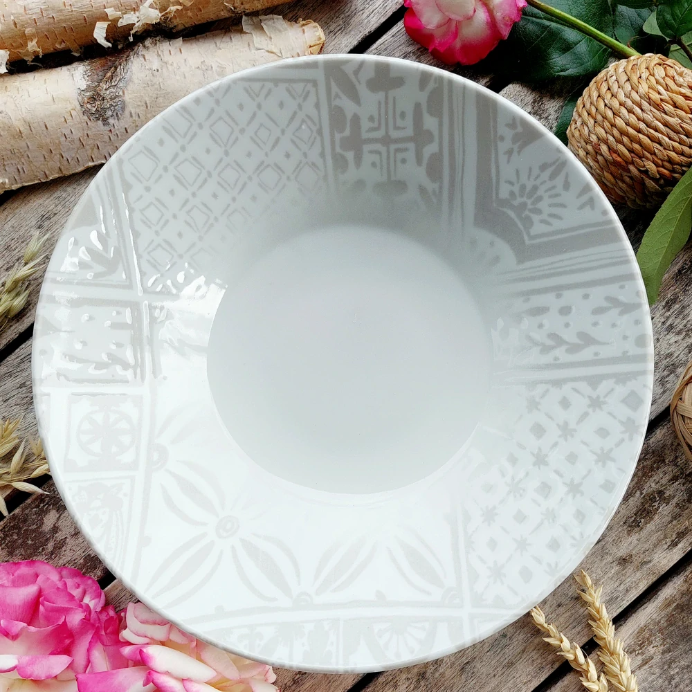 OPTIMO MOSAIC talíř na těstoviny 27 cm, béžová mozaika, G. Benedikt 1882