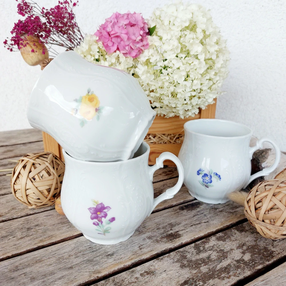 BERNADOTTE hrnek JONÁŠ 310 ml, barevná házenka, Thun 1794