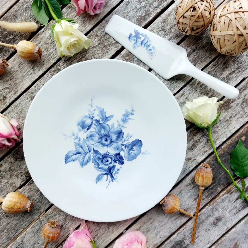 CORSO dortová souprava 2/1, modré květy, Thun 1794