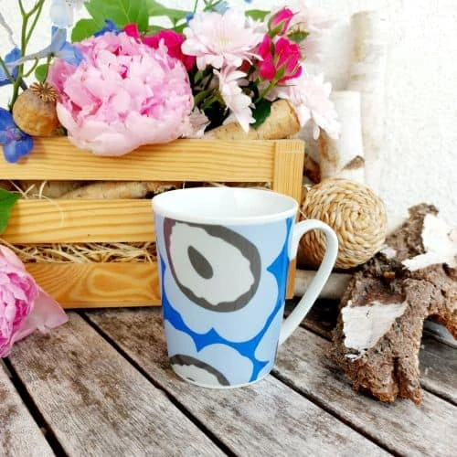 SISI hrnek 280 ml, modrá květina, Český porcelán Dubí
