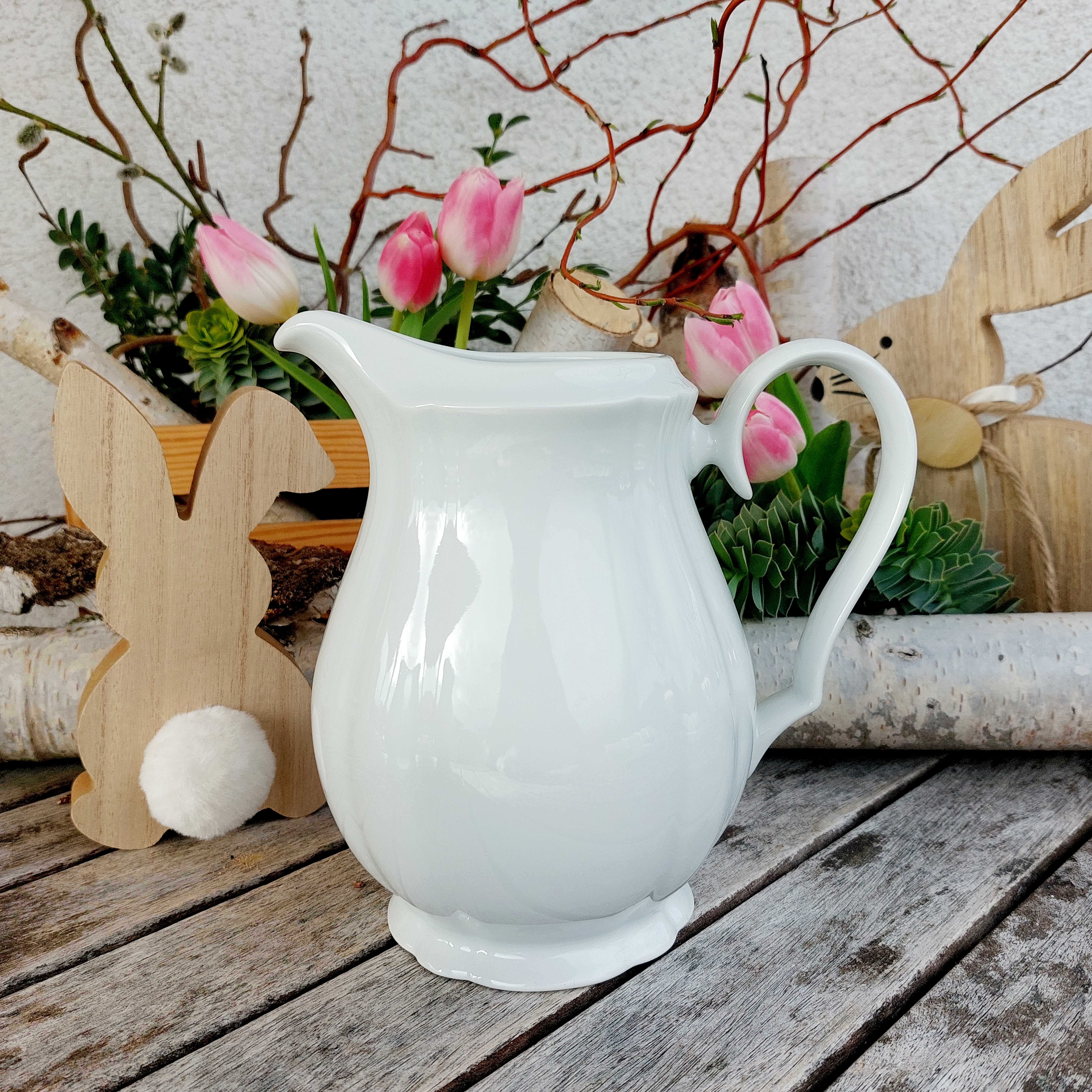 ROSE mlékovka 1000 ml, bílá, thun 1794