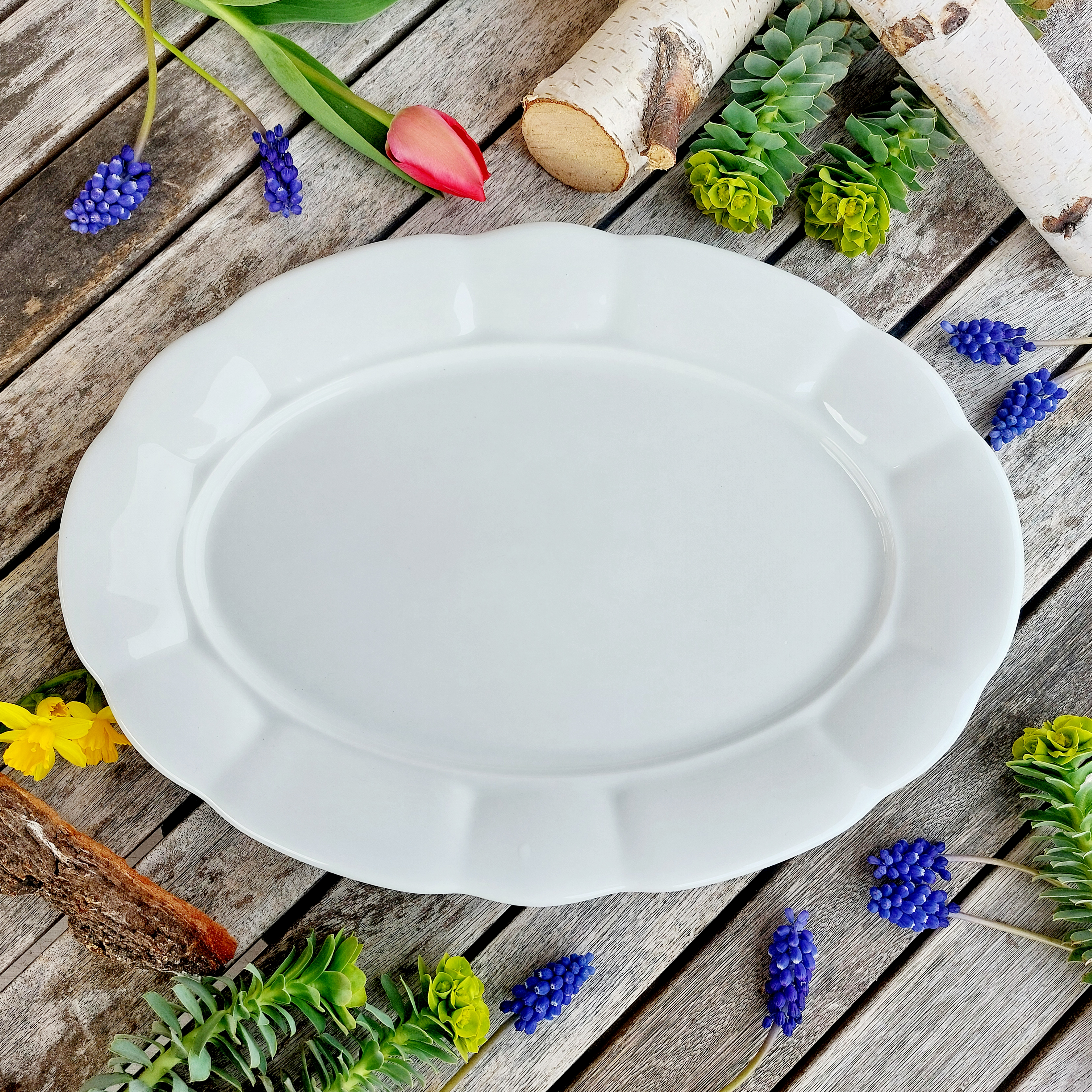 BENEDIKT mísa oválná 36 cm, bílá, G. Benedikt 1882