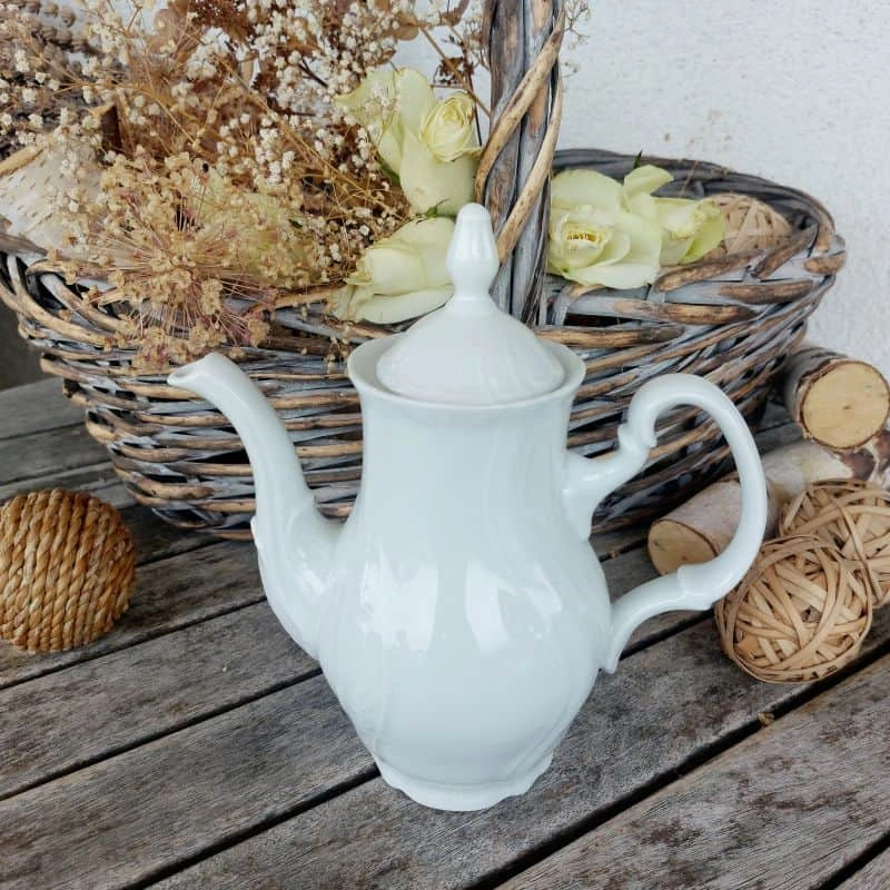 BERNADOTTE konvice kávová 700 ml, bílá, Thun 1794