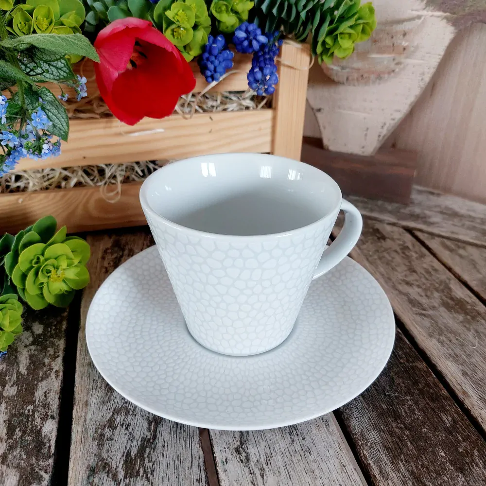 TOM šálek s podšálkem 200 ml, kůže, Thun 1794