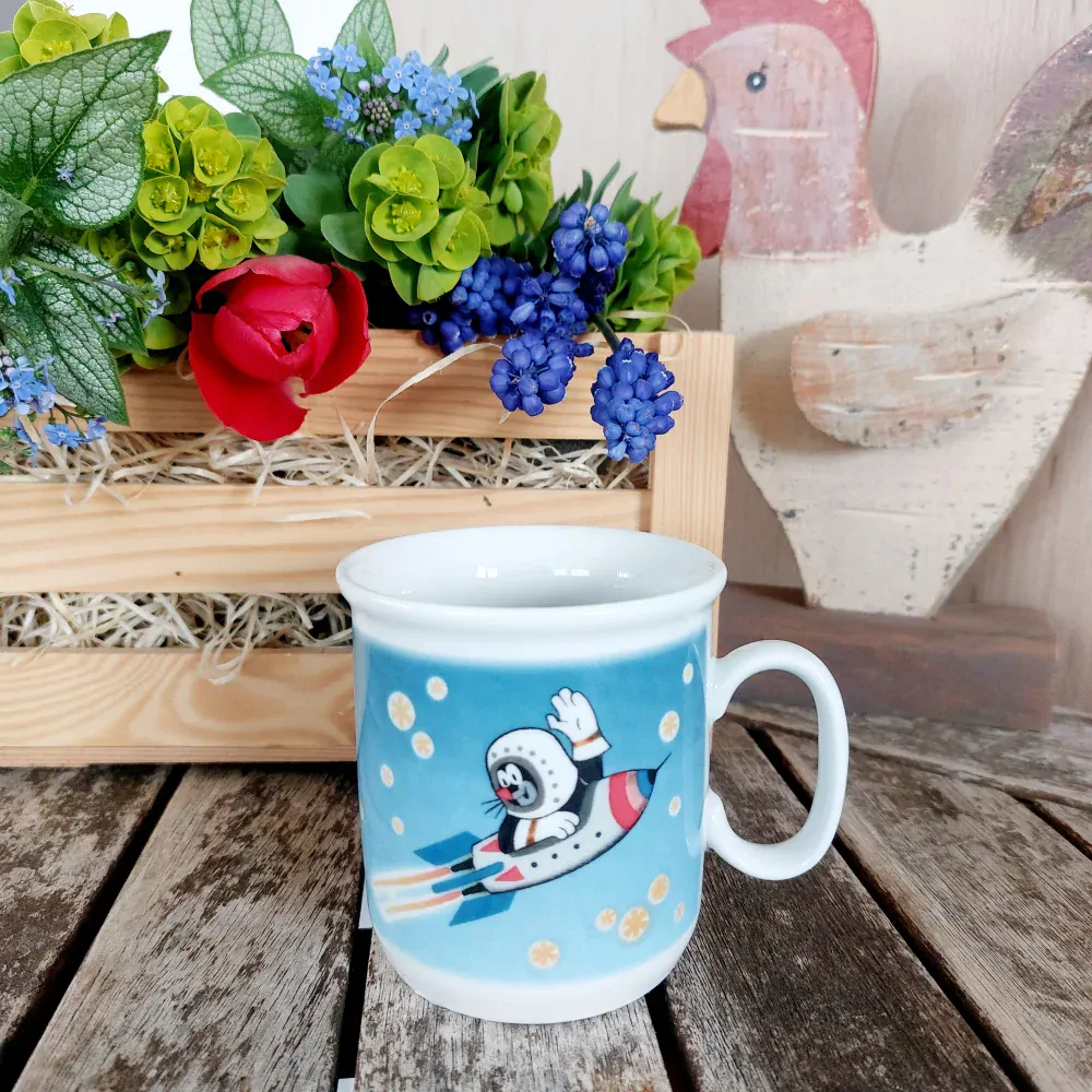 GASTON dětský hrnek 245 ml, Krteček a raketa, Thun 1794