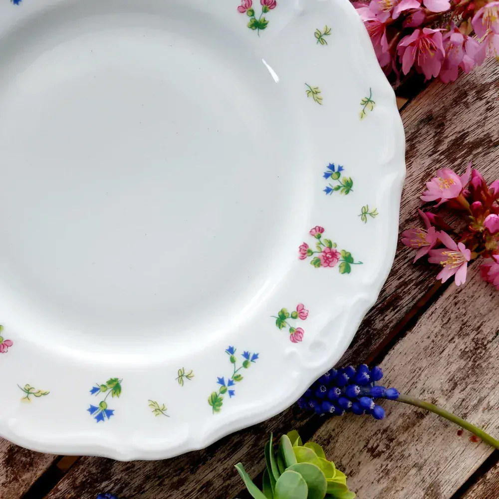 MARIE LOUISE talíř dezertní 19 cm, luční květy, Thun 1794