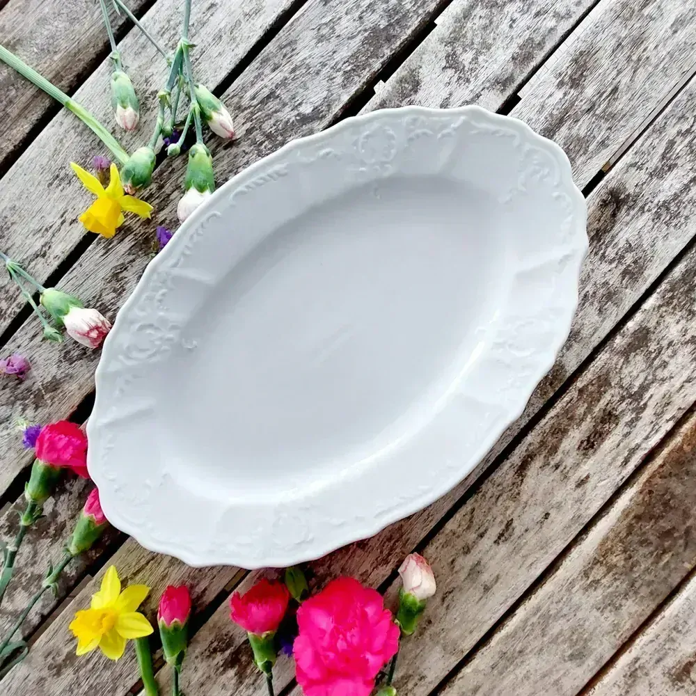 BERNADOTTE mísa oválná 26 cm, bílá, Thun 1794