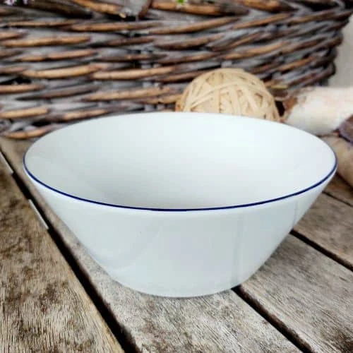 TOM miska kompotová 16 cm, modrá linka, Thun 1794