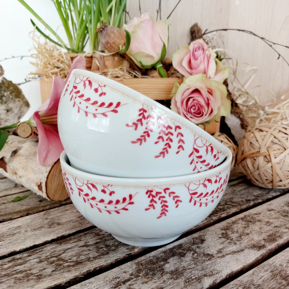 VITAL miska 14,5 cm, červené větvičky, Thun 1794