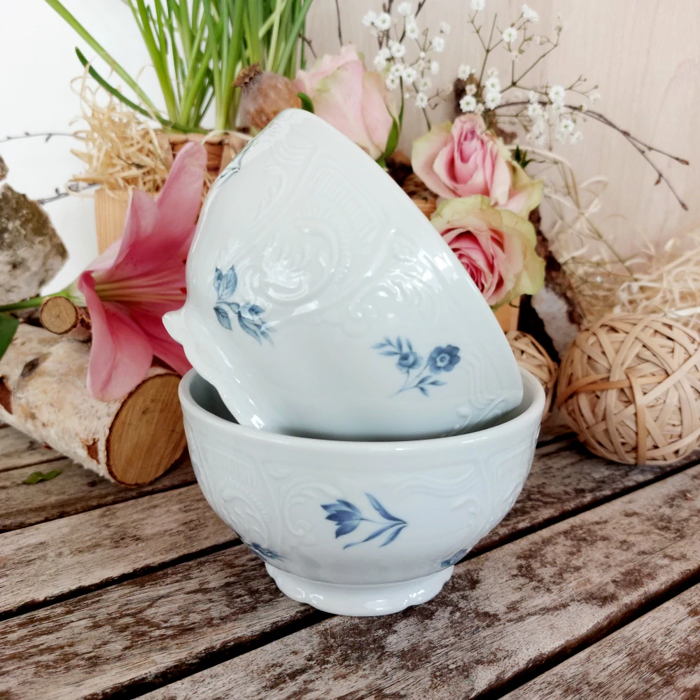 BERNADOTTE miska 13 cm, modrá květina, Thun 1794