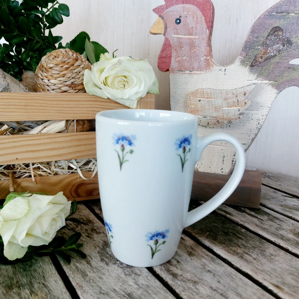 MILADA hrnek 380 ml, chrpová házenka, Český porcelán Dubí