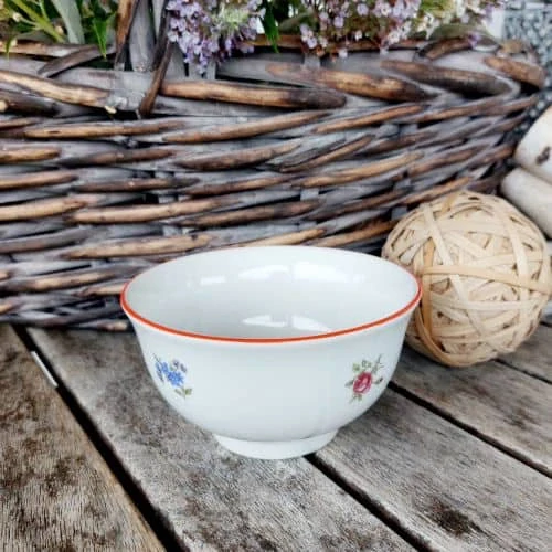PIOLA miska 10 cm, házenka a červená linka, Thun 1794