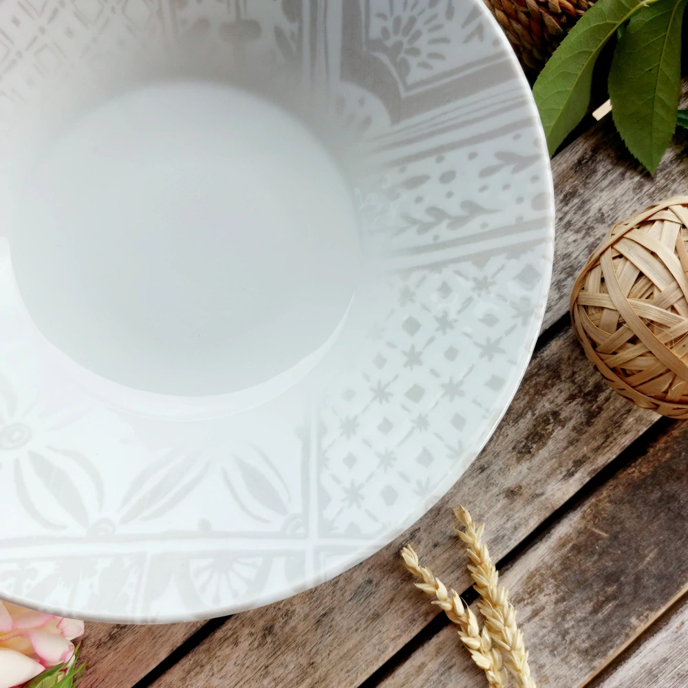 OPTIMO MOSAIC talíř na těstoviny 27 cm, béžová mozaika, G. Benedikt 1882