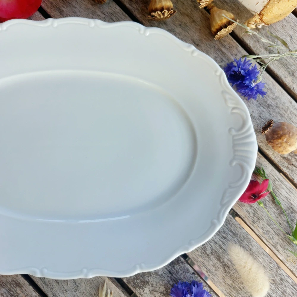 VERONA talíř oválný 32 cm, bílý, G. Benedikt 1882