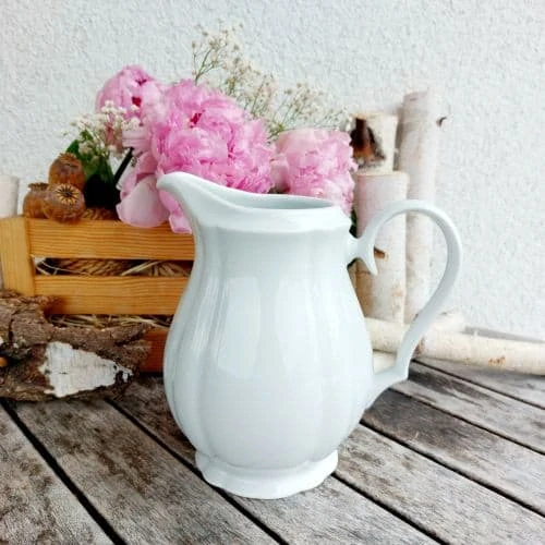 ROSE mlékovka 1000 ml, bílá, thun 1794