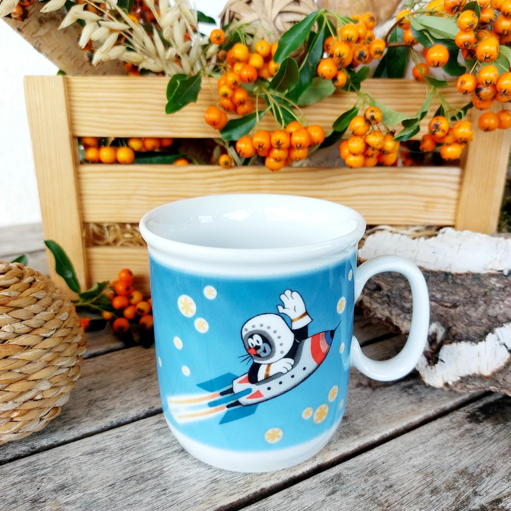 GASTON dětský hrnek 245 ml, Krteček a raketa, Thun 1794