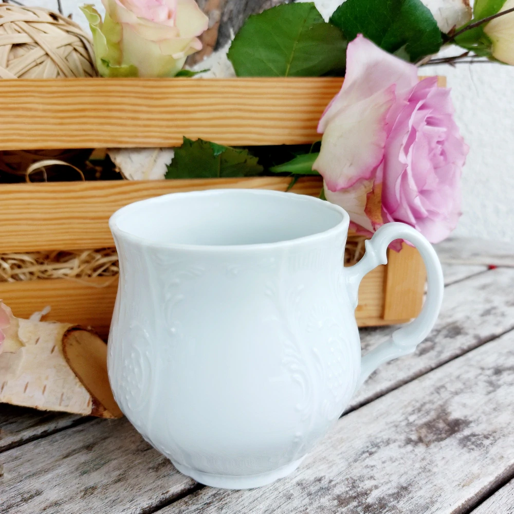 BERNADOTTE  hrnek JONÁŠ 310 ml, bílý, Thun 1794