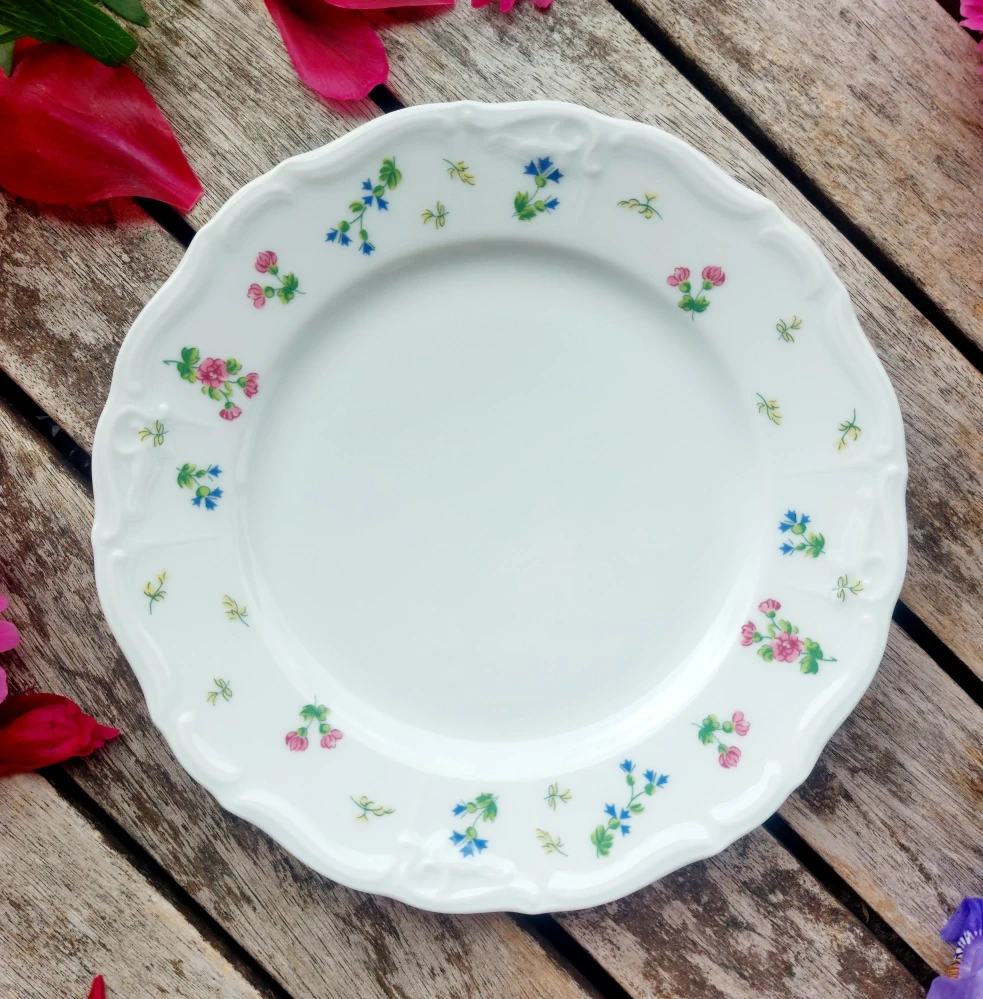 MARIE LOUISE talíř dezertní 19 cm, luční květy, Thun 1794