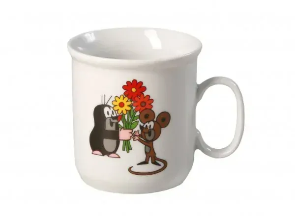 GASTON dětský hrnek 245 ml, Krteček a kytice,  Thun 1794