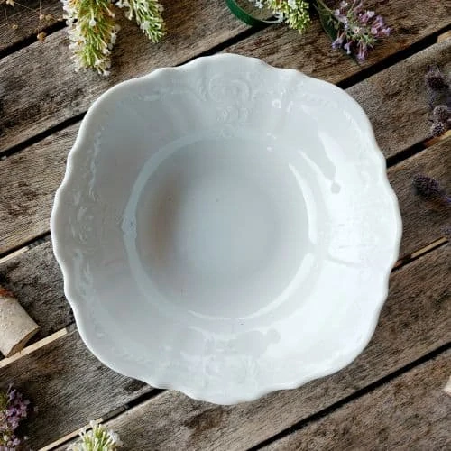 BERNADOTTE miska kompotová kulatá 19 cm, bílá, Thun 1794