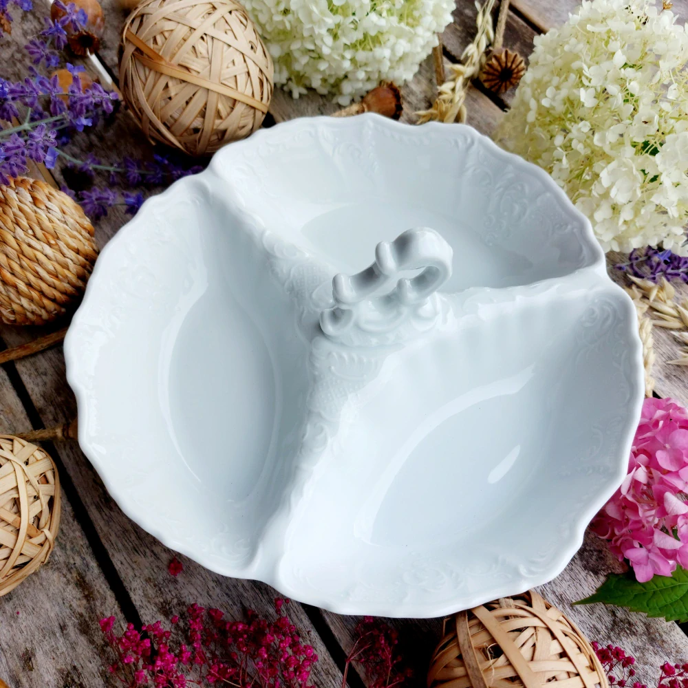 BERNADOTTE miska kabaret malý, bílý, Thun 1794