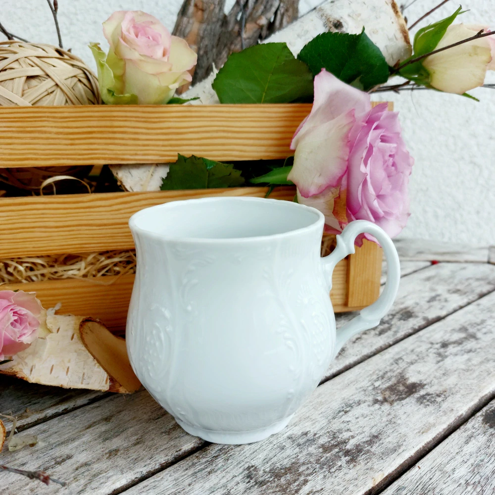 BERNADOTTE  hrnek JONÁŠ 310 ml, bílý, Thun 1794