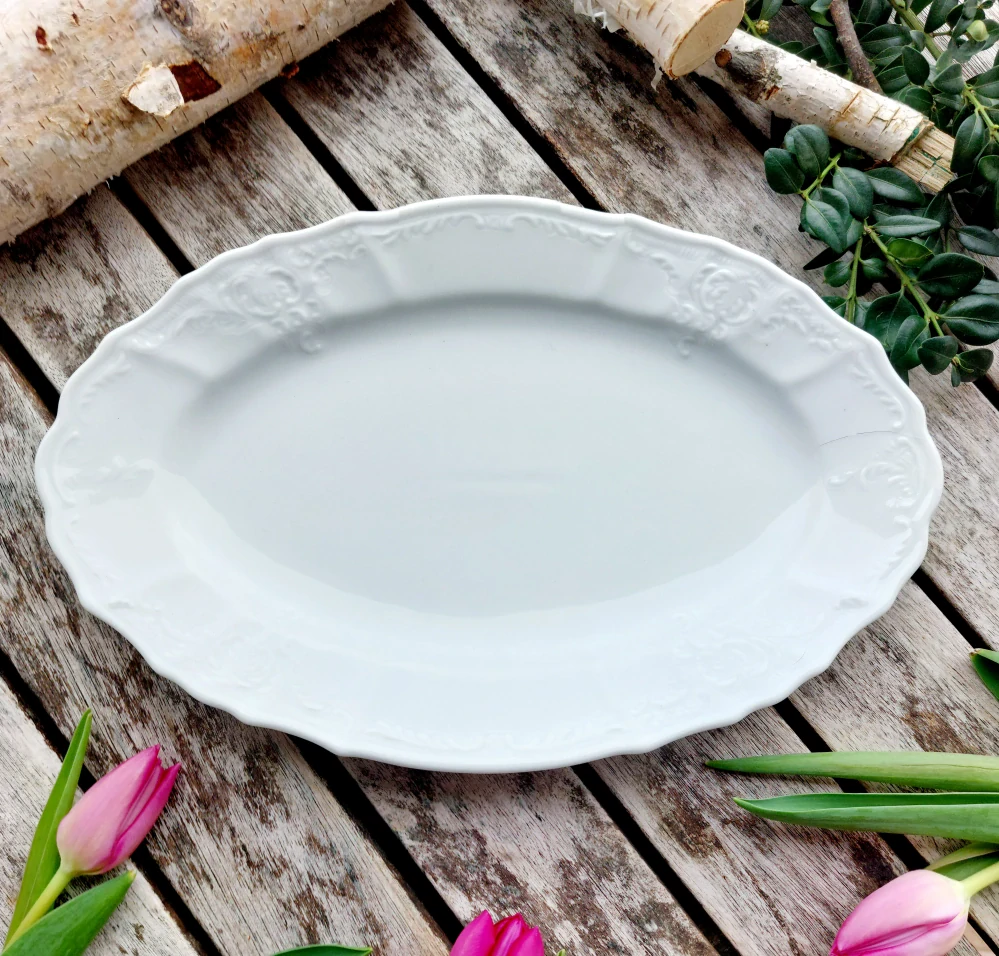 BERNADOTTE mísa oválná 26 cm, bílá, Thun 1794