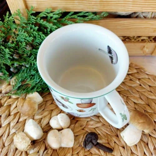 TINA hrnek 380 ml, houby, Český porcelán Dubí