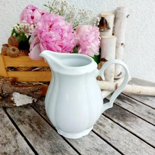 ROSE mlékovka 1000 ml, bílá, thun 1794