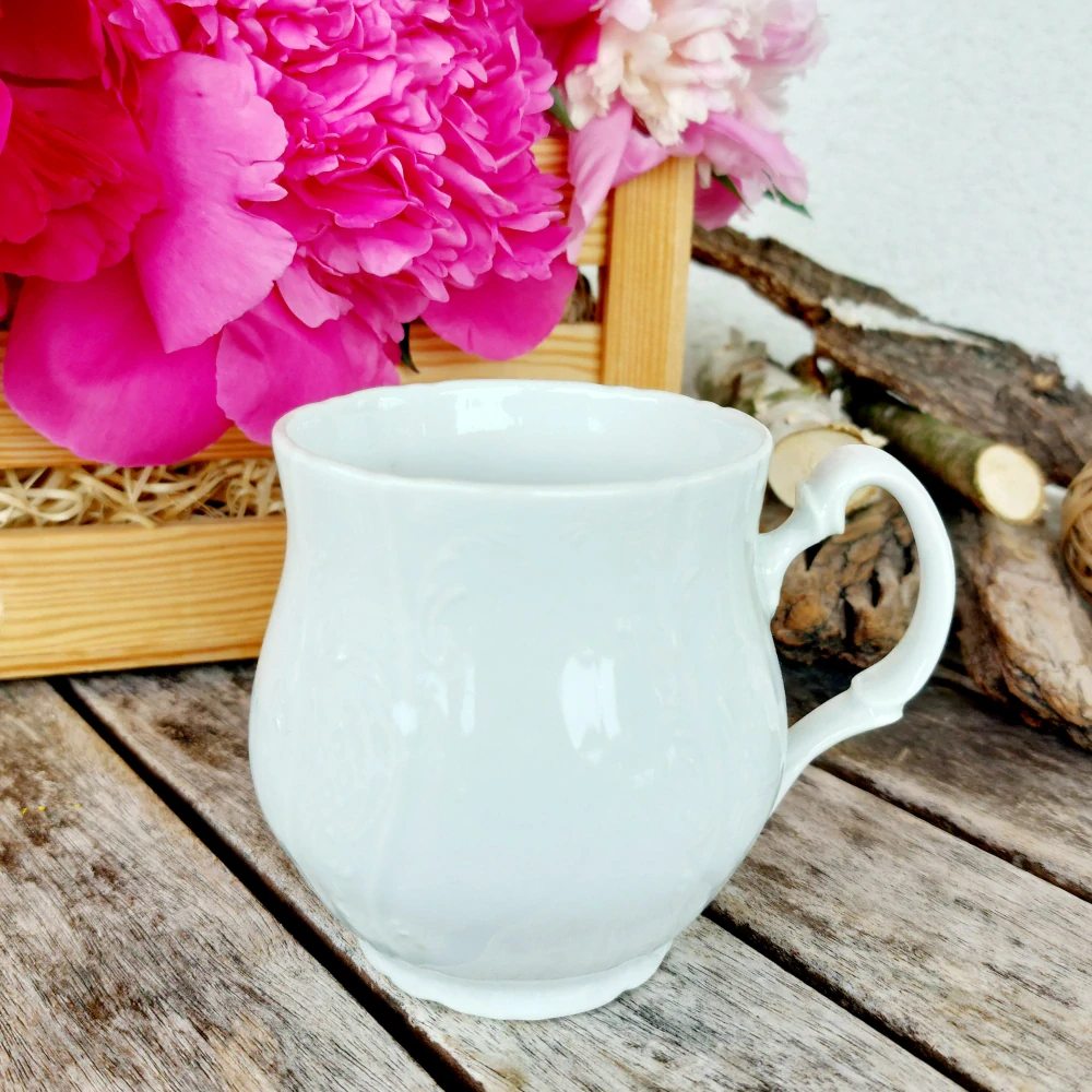 BERNADOTTE  hrnek JONÁŠ 310 ml, bílý, Thun 1794