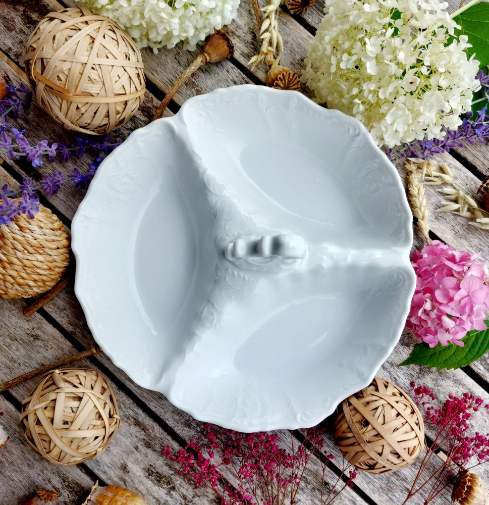 BERNADOTTE miska kabaret malý, bílý, Thun 1794