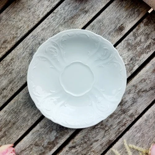 BERNADOTTE podšálek 15,5 cm, bílý, Thun 1794