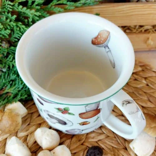 TINA hrnek 380 ml, houby, Český porcelán Dubí