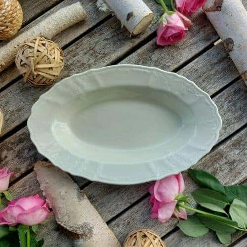 BERNADOTTE IVORY mísa oválná hluboká 24 cm, slonová kost, Thun 1794