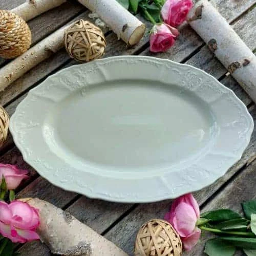 BERNADOTTE IVORY mísa oválná 34 cm, slonová kost, Thun 1794