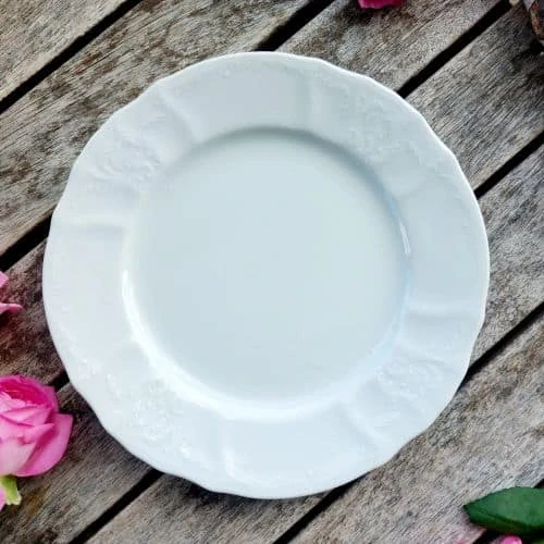 BERNADOTTE talíř dezertní 19 cm, bílý, Thun 1794