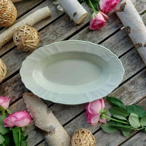BERNADOTTE IVORY mísa oválná hluboká 24 cm, slonová kost, Thun 1794
