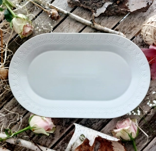 MÍSA oválná 38 cm, bílá, Thun 1794