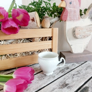 BERNADOTTE IVORY šálek vysoký 90 ml, slonová kost, Thun 1794