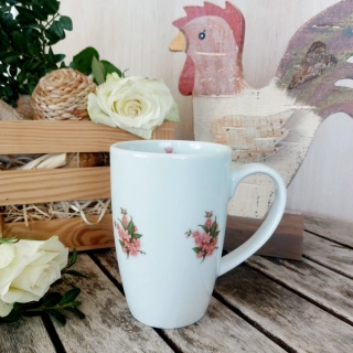 MILADA hrnek 380 ml, házenka z rozkvetlých větviček, Český porcelán Dubí