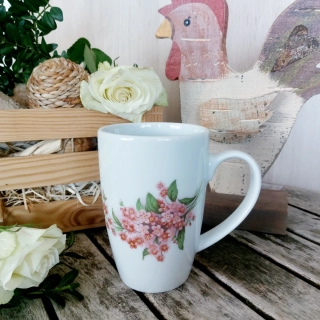 MILADA hrnek 380 ml, rozkvetlá větvička, Český porcelán Dubí